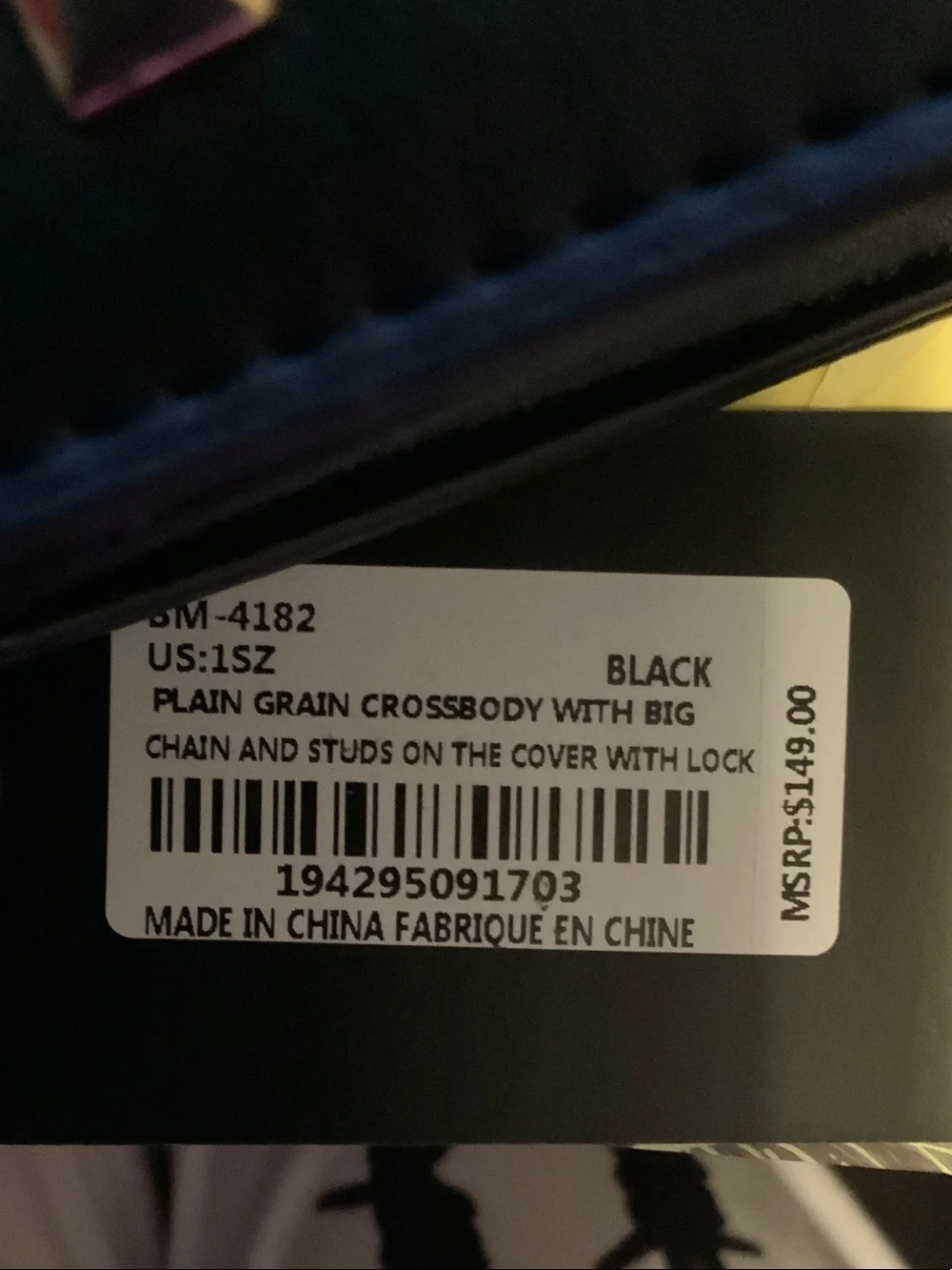 Badgley Mischka Black Satchel with Gold Hardware and Studs